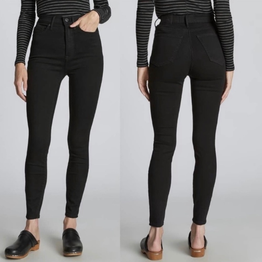 Everlane Way-High Skinny Jean in Black Size 29